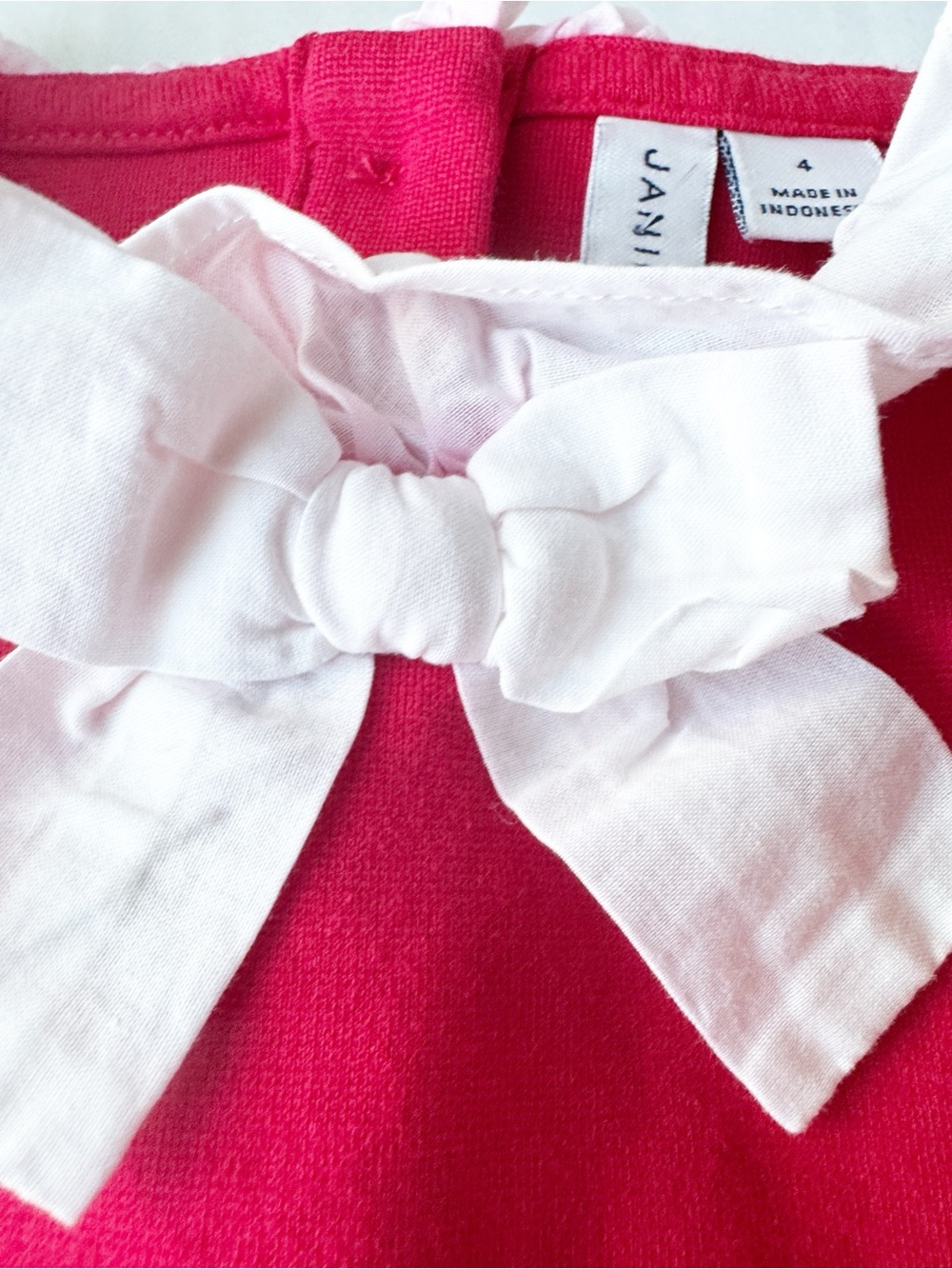 Janie and Jack The Ponte Café Dress in True Red Size 4Y - Picture 6 of 15
